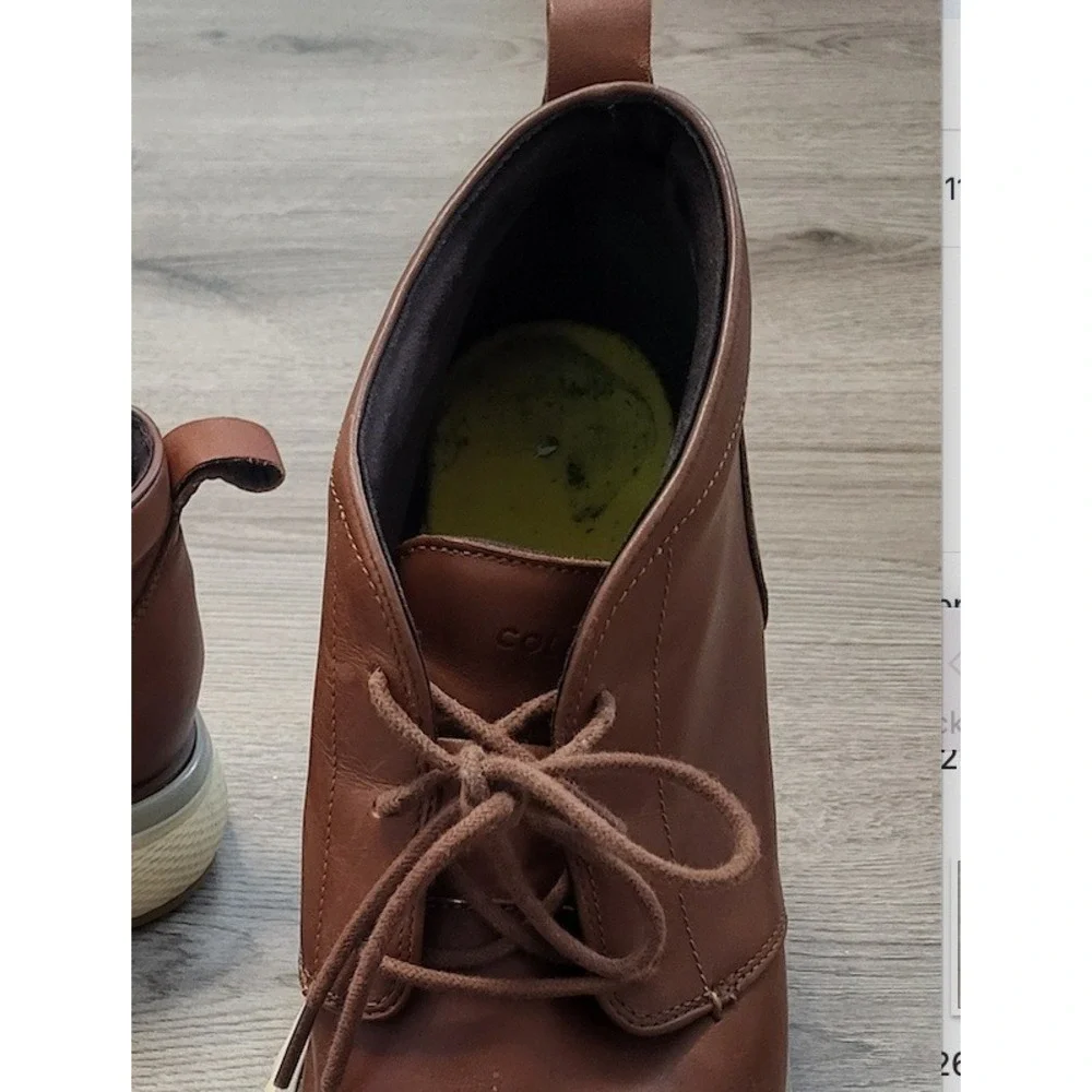 Cole Haan Grand 360 Brown Leather Chukka Boots Mens Lace Up Ankle Shoes 11.5